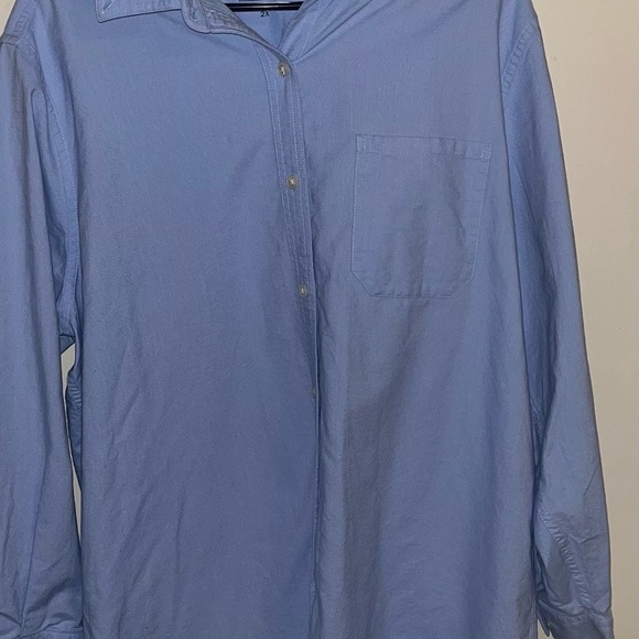 LL Bean Men’s Blue Button Up Shirt. Men’s 2x 100% Cotton. - Picture 4 of 15